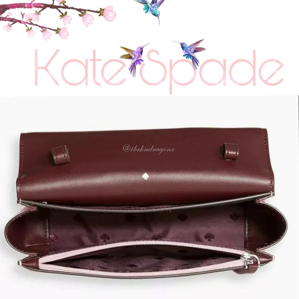 NWT Baby Pink Love Birds Crossbody Kate Spade New York Love Bag Chain Strap - Picture 10 of 16